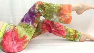 Ice Dyed Flower Power Pants