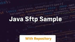 java sftp sample