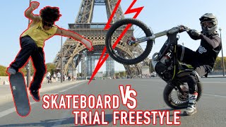 SKATEBOARD VS TRIAL FREESTYLE - Noah Francisco / Kenny Thomas