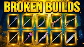 Elden Ring: TOP 10 Broken Builds with Unique Weapons!