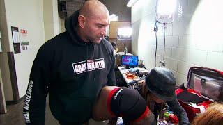 Batista suffers a wardrobe malfunction at Royal Rumble 2014: WWE The Day Of sneak peek