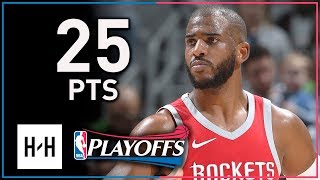 Chris Paul  Game 4 Highlights Rockets vs Timberwolves 2018 Playoffs - 25 Pts, 6