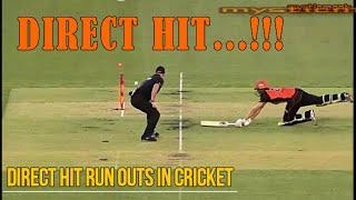 Direct Hit! | Brilliant run-outs in cricket |