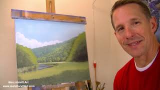 #48 Blocking in the Underpainting and Adding Distant Trees | Part 1 | Marc Harvill Art