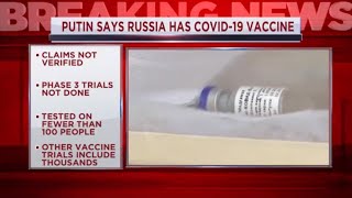 Russia registers COVID-19 vaccine, Putin's daughter given it