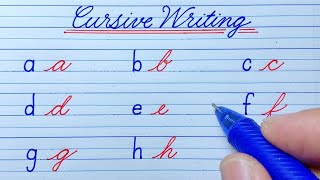 Cursive Writing a to z vs  Print Handwriting abcd | Cursive Small Letters abcd | Cursive Handwriting