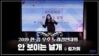 [2019한중우호노래경연대회] 김가희 '안 보이는 날개' 隐形的翅膀