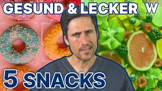 Heißhunger: Endlich gesund Naschen? 5 leckere \u0026 gesunde Snacks für Zwischendurch \u0026 gegen Heißhunger!