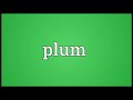 plum meaning