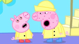 George Pig Catches a Cold and Peppa Pig is Not Well | Peppa Pig Official Family Kids Cartoon