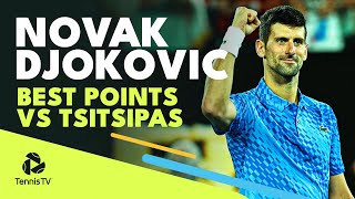 Novak Djokovic's BEST ATP Points vs Stefanos Tsitsipas 🔥
