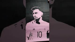 Messi stencil drawing by Dency Creative Tyke #messi #creative_tyke #stencil