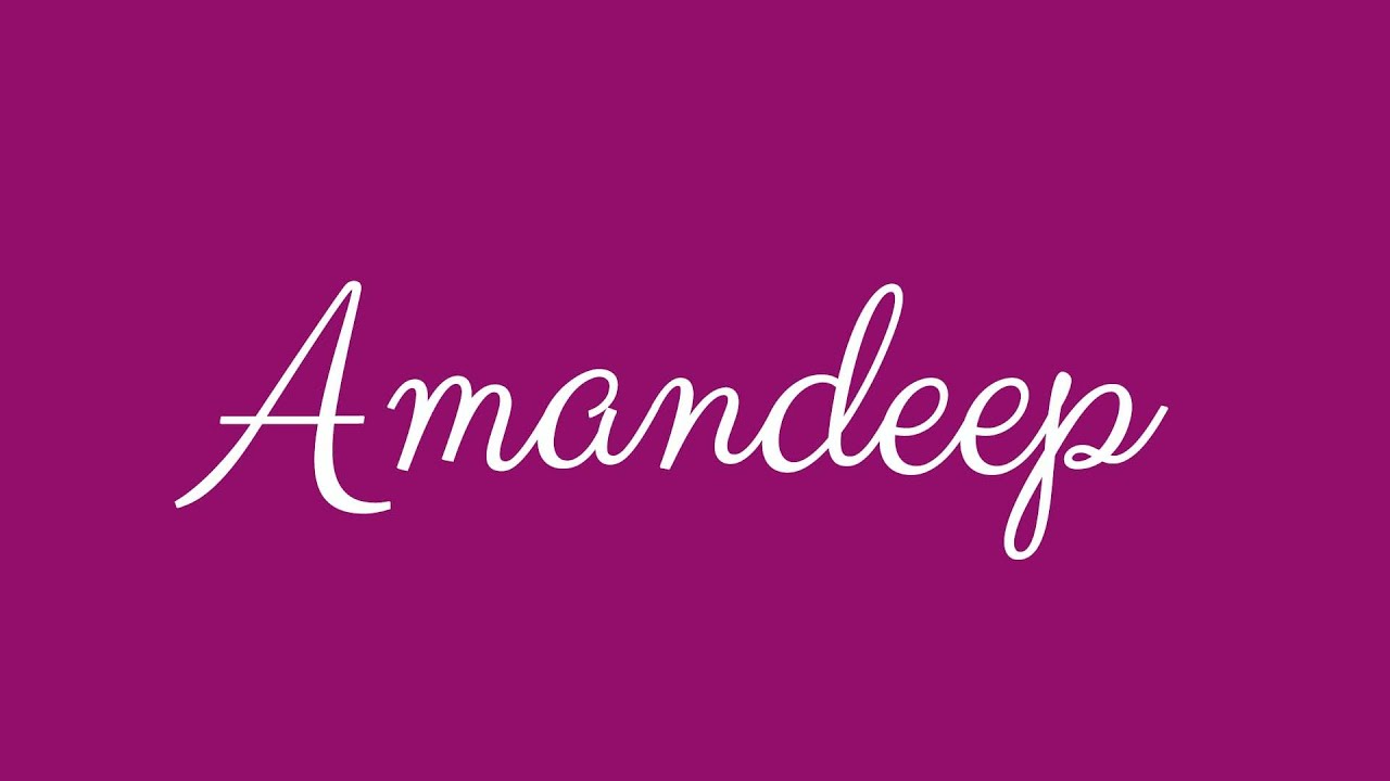 Amandeep English Cursive Handwriting Tutorial Youtube