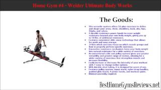 Best Home Gyms Reviews   Weider Ultimate Body Works