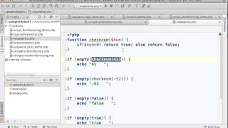 The empty Function in PHP5.5