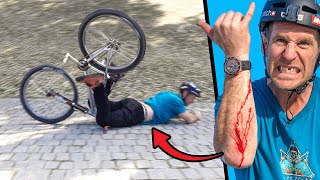 HUGE CRASH RIDING THE SICKEST URBAN MTB FREERIDE SPOTS!