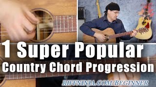 A Super Popular Country Chord Progression (with bass note run)