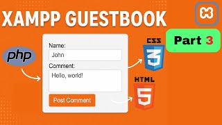 Create a PHP Guestbook with XAMPP Part 3 | HTML & CSS Tutorial #php #coding #programming #easy #html