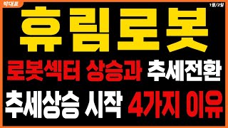 [휴림로봇 주가전망] 로봇섹터 상승과 추세전환 앞으로 추세상승 시작될 4가지 이유 #휴림로봇대응 #휴림로봇목표가 #휴림로봇분석