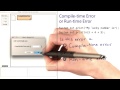 Compile-Time and Runtime Errors 2 - Intro to Java Programming