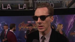 Avengers Infinity War Los Angeles World Premiere - Itw Benedict Cumberbatch (official video)