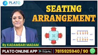 Seating Arrangement Reasoning Tricks Full Explanation In English (P1-1) By Kadambari madam