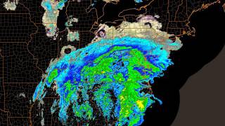 Full Radar Loop - Eastern US Blizzard, Jan 2016
