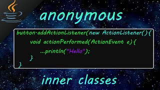 Java anonymous inner class 🎭