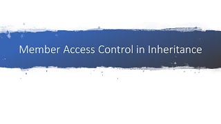 Member Access Rules in Java