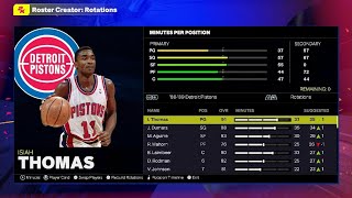 NBA 2K25: Detroit Pistons '88-'89 classic team