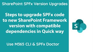 SharePoint SPFx solution upgrade steps to new version