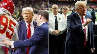 Chiefs Star Chris Jones Shakes Hands with Trump at Super Bowl!