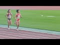 2020年 陸上女子グランプリ 800mタイムレース　【第7回木南道孝記念陸上競技大会】