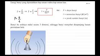 1. Intensitas bunyi dan taraf intensitas