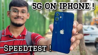 5G In iPhone 12/iPhone 13/iPhone 14 || iPhone 5G Speedtest 🔥