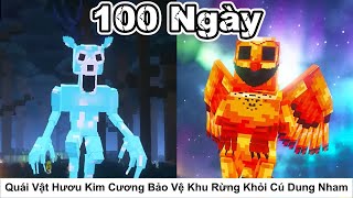 Tóm Tắt 100 Ngày || Quái Vật Hươu Kim Cương Bảo Vệ Khu Rừng Khỏi Cú Dung Nham