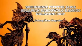 KI DALANG SENO NUGROHO_MERINDING! PITUTUR JAWA BEGAWAN SABDOWOLO KANGGO NGLAKONI URIP.mp3