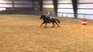 Reinman working barrels at Parma barn