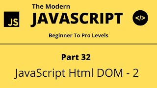 The Modern JavaScript Tutorial | Part 32 | DOM-2 In JavaScript | Tech Quick Learner