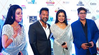 Anupamaa Fame Rupali Ganguly With Rajan Shahi At Lions Gold Awards 2022