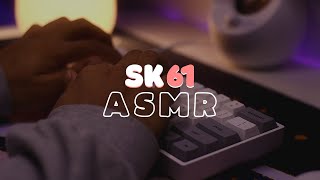 thocky asmr typing ☕ | sk61 | (no mid-roll ads)