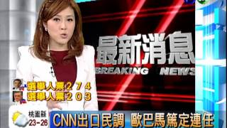 CNN出口民調 歐巴馬篤定連任