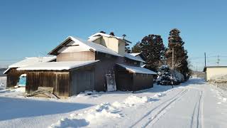 山形に雪が降ったー！　Finally winter has come