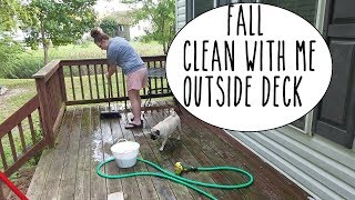 Fall Clean with Me | Outside Deck