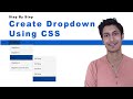 Create Dropdown Menu Using CSS