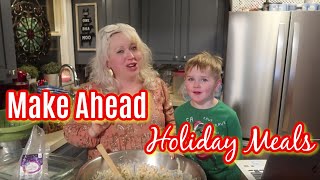 LARGE FAMILY MEALS MAKE-AHEAD HOLIDAY HAM & CHEESE CASSEROLES (Two 9x13 Pans!) Holiday Cook with Me!