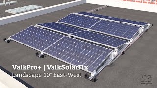 Installation video ValkPro+ L10 East-West with ValkSolarFix (Fixation method: Screws)