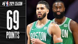 Jayson Tatum & Jaylen Brown FULL 69 PTS Combined Highlights vs Pacers 🔥