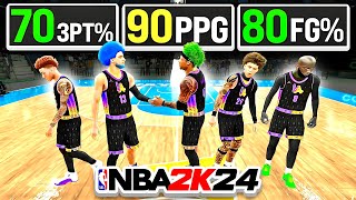 THE NEW MOST EFFICENT TEAM IN NBA 2K24 COMP PRO AM!