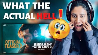 Bholaa Official Teaser 2 Reaction | Ajay Devgn, Tabu |  Ashmita Reacts